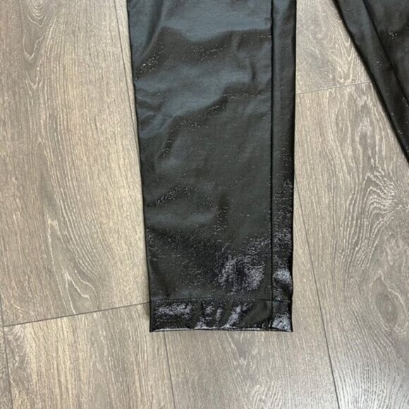 Wilfred Aritzia Funk Pant Straight leg High Rise Vinyl Patent Leather Glossy - Picture 7 of 15